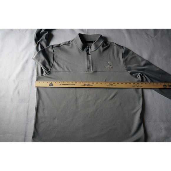 Adidas Pinehurst 1895 Golf Sweater 1/4 Zip Grey Pullover Mens Size 2XL - Picture 6 of 8